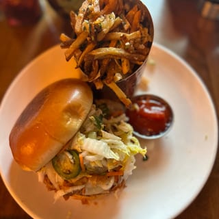Homegrown BBQ Pulled Pork Sandwich